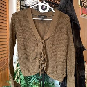 Brown knitted sweater